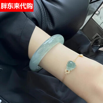 蓝水飘花翡翠手镯型号规格- 京东