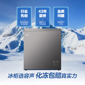 容声（Ronshen）200L单温家用冰柜小型冷柜减霜80%一级能效深冷-35℃冷藏冷冻两用BD/BC-200ZMSA