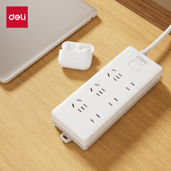 得力(deli)3C认证国标安全插座/插排/插线板/接线板/排插/拖线板 总控开关 儿童保护门 6位5米 18257 得力(deli)3C认证国标安全插座/插排/插线板/接线板/排插/拖线板 总控开关 儿童保护门 6位5米 18257