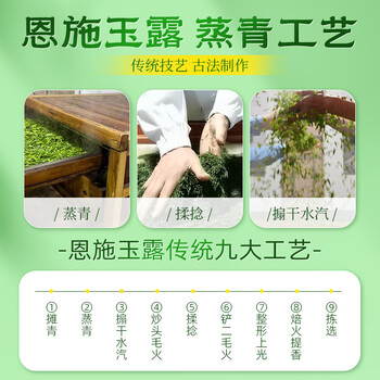 恩施玉露绿茶茶叶礼盒180g明前新茶湖北特产恩施硒茶礼盒年货节送礼品