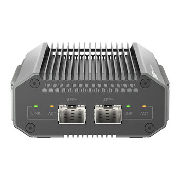 威联通（QNAP）QNA-UC10G2SF网络转换器USB4Type-C转10GbE SFP+万兆光口兼容USB4和雷电3/4端口 万兆 光口转换器