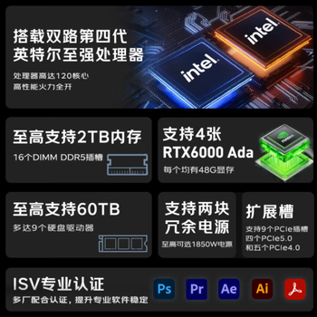 联想(Lenovo)PX塔式图形工作站龙虾大模型主机双颗银牌4410T 10核心 2.7G 128G 1T+4T RTX5070TI-16G 联想(Lenovo)PX塔式图形工作站龙虾大模型主机双颗银牌4410T 10核心 2.7G 128G 1T+4T RTX5070TI-16G