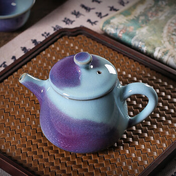 中国古美術品　鈞窯　茶壺　执壺 钧窑茶壶品牌及商品- 京东