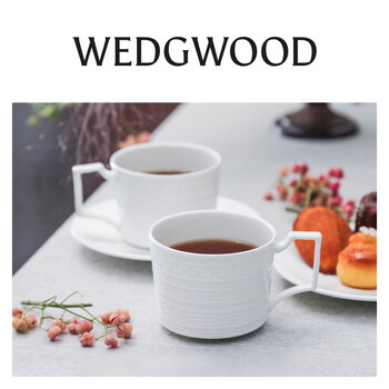Wedgwood意大利浮雕2杯2碟骨瓷咖啡杯碟下午茶杯碟结婚礼物