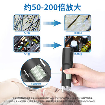 星微光学 数码显微镜 电子放大镜 工业电路板维修 wifi连接手机拍照录像 