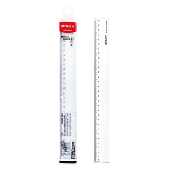 晨光（M&G）20cm学生办公通用直尺测量绘图尺子办公用品ARL96004考试推荐中高考专用1把