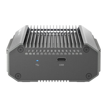 威联通（QNAP）QNA-UC10G2SF网络转换器USB4Type-C转10GbE SFP+万兆光口兼容USB4和雷电3/4端口 万兆 光口转换器