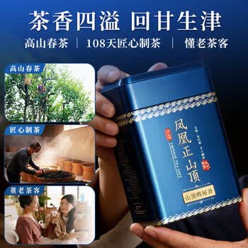 正山顶茶叶特级潮州凤凰单枞乌龙茶鸭屎香单丛礼盒装500g广东高山送茶礼
