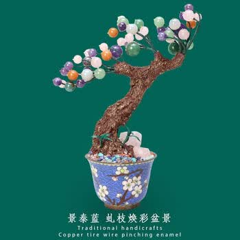 景泰蓝盆图片- 京东