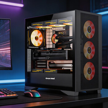 长城（Great Wall）冰霜X7黑色电脑机箱（背插主板/磁吸金属面板/0.75mm厚五金/四面便拆装/360水冷位/9风扇位/5090）