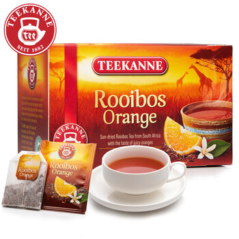 Teekanne德国进口0咖啡因路易波士茶香橙味茶包天然草本助眠袋泡茶