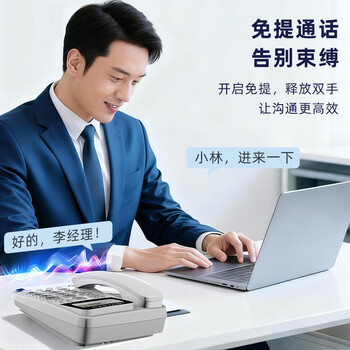 宝泰尔电话机座机 固定电话 办公家用 免提通话/支持电话交换机 固话机 酒店商务 T121 免提版灰色
