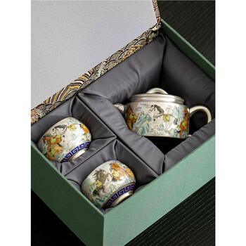 景泰蓝茶具- 京东