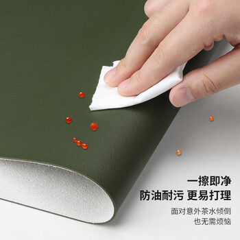 BUBM 鼠标垫中号办公室桌垫笔记本电脑垫键盘垫写字台桌垫游戏家用垫防水支持大货定制 墨绿色中号单面