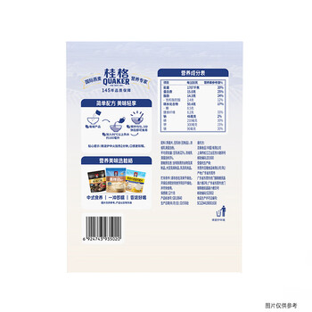 桂格（QUAKER）乳清蛋白燕麦片630克（35g*18袋）添加进口乳清蛋白 含牛乳