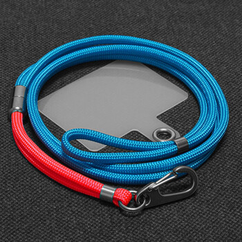 拼色手机挂绳挂脖绳防丢绳快拆多功能手机链钥匙绳原创 粉色 浅蓝色