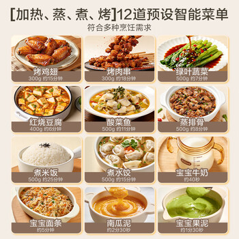 美的（Midea）微波炉烤箱一体机 小型家用平板易洁烧烤智能解冻20升微波炉  光波加热 钻石背板（M1-L201B二代）