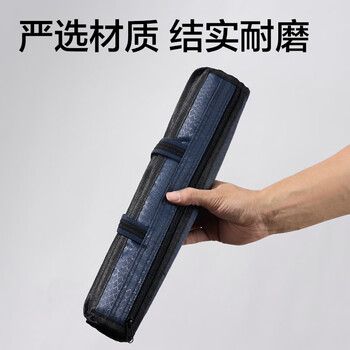 得力（deli）双层公文包事务包/拉链袋手提袋商务会议男电脑包便携商务文件资料收纳包文件袋 新老款随机蓝色