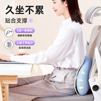 思莱宜腰靠人体工学腰靠腰部靠枕办公护腰靠垫靠背护腰久坐神器护腰靠背