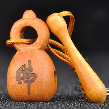 普生缘桃木木鱼钥匙扣挂件吊坠实木雕刻木鱼钥匙扣