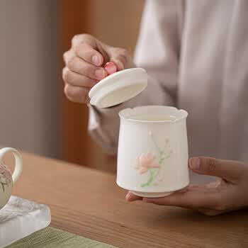 苏氏陶瓷勿忘我堆花茶叶罐密封罐两个礼盒组伴手礼 苏氏陶瓷勿忘我堆花茶叶罐密封罐两个礼盒组伴手礼
