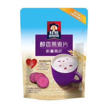 桂格（QUAKER）紫薯高纤燕麦片540g（27g*20袋）新西兰进口奶源 营养早餐