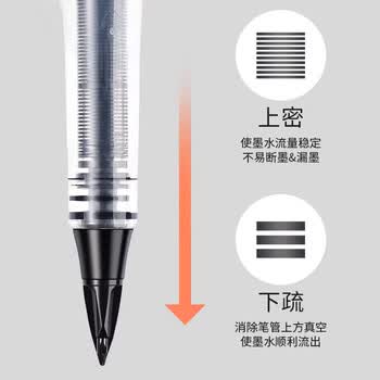 派通（Pentel）TRJ50-BO大班红色签字笔高颜值0.7-2.0mm 商务直液式手绘漫画笔草图勾线笔 红色单支装