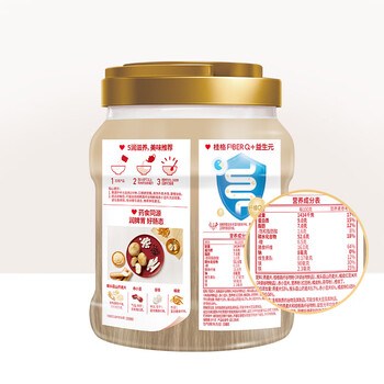 桂格（QUAKER）5润猴头菇混合燕麦片860克 添加茯苓 添加赤小豆 药食同源