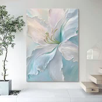 大幅牡丹花油画价格及图片表- 京东