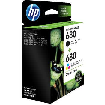惠普(HP)680原装黑彩套装墨盒 适用2138 5078 5278 3636 2677 2678 3776打印机 惠普(HP)680原装黑彩套装墨盒 适用2138 5078 5278 3636 2677 2678 3776打印机