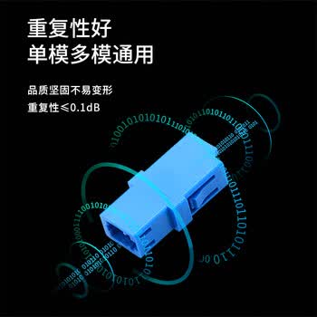 博扬（BOYANG）电信级LC耦合器 单工LC接口 光纤法兰盘适配器光纤延长对接头(50个装)BY-F5550