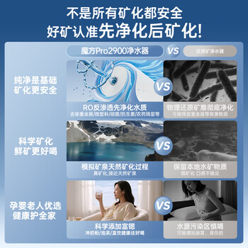 安吉尔净水器魔方Pro2900厨房专用RO长效反渗透直饮一体净饮水机接自来水厨下式瞬时1200G 安吉尔净水器魔方Pro2900厨房专用RO长效反渗透直饮一体净饮水机接自来水厨下式瞬时1200G