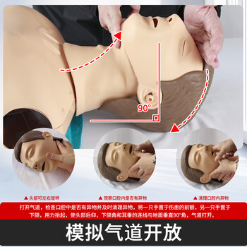 继科心肺复苏模拟人 急救训练假人体模型 训练教学模型 半身精简+蜂鸣音 KS/CPR610H【送电源适配器】