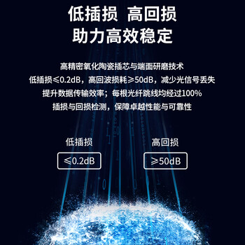 博扬(BOYANG)电信级光纤跳线LC-LC(UPC) 5米 单模双芯双工 Φ2.0阻燃低烟无卤跳纤光纤线尾纤lc-lc BY-5052S 博扬(BOYANG)电信级光纤跳线LC-LC(UPC) 5米 单模双芯双工 Φ2.0阻燃低烟无卤跳纤光纤线尾纤lc-lc BY-5052S