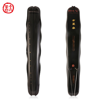 蕉叶式古琴乐器_国风网 【新品☆一流手工品古琴☆純漆】鄭孟金