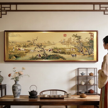 郎世宁百骏图价格报价行情- 京东