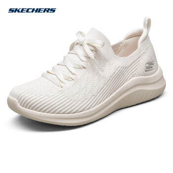 skechers斯凱奇女鞋夏季一腳蹬舒適透氣輕便減震網布休閒運動鞋13356