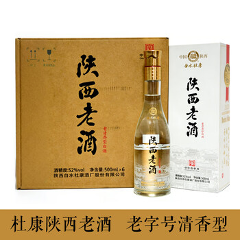 白水杜康 大曲型白酒 500ml 52% 老杜康52品牌及商品- 京东