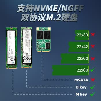佳翼（JEYI）M.2硬盘散热马甲 NVME固态硬盘散热器 SSD散热片 全铝双面散热 7mm超薄 高效降温 兼容2280