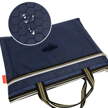 信发 TRNFA TN-2006（黑色）商务A4球纹双层拉边袋/拉链袋/办公文件包/手拎收纳袋/手提公文包资料袋