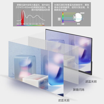 联想电脑办公显示器 21.5英寸 高清液晶屏 广视角护眼滤蓝光不闪屏 商务家用显示屏 B2211E/H