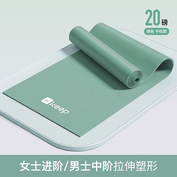 Keep健身弹力带开肩美背瑜伽舞蹈拉伸训练带 绿色/20磅