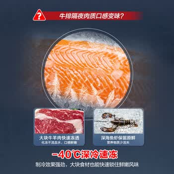 容声200L单温家用冰柜-40℃深冷速冻电脑精控每1度冰箱减霜节能冷柜BD/BC-200ZMSYB