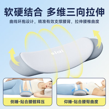 思莱宜腰枕腰垫腰神器床上腰部靠垫腰枕头孕妇腰托记忆棉腰椎腰间盘
