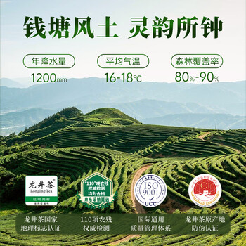 西湖工夫2026新茶叶绿茶明前特级龙井春茶自己喝自饮200g端午父亲节送人