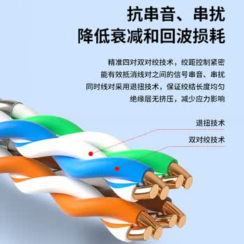 博扬（BOYANG） 室内千兆非屏蔽超五类网线【0.51mm无氧铜】CAT5e类监控POE工程线双绞线箱线 305米/蓝 BY-5305B