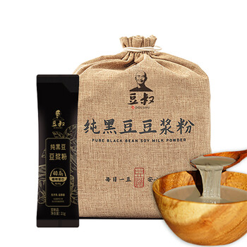 豆叔原味黑豆浆粉纯豆浆粉40%高蛋白非转基因441g 21g*21条