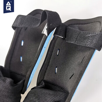 AQ足球护腿板运动插板儿童小腿青少年护具S62601两只装S120-140CM