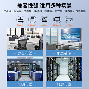 秋叶原（CHOSEAL）六类水晶头 镀金RJ45工程类千兆水晶头 8P8C电脑网络线接头10个 QS906Z10