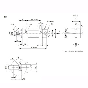 力士乐五金件液压缸CDT3MP5/40/18/26/Z1X/R2CFDMWW